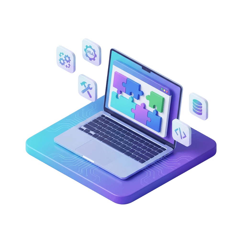 Custom web development and digital solutions - AI-powered website design with modern technology stack